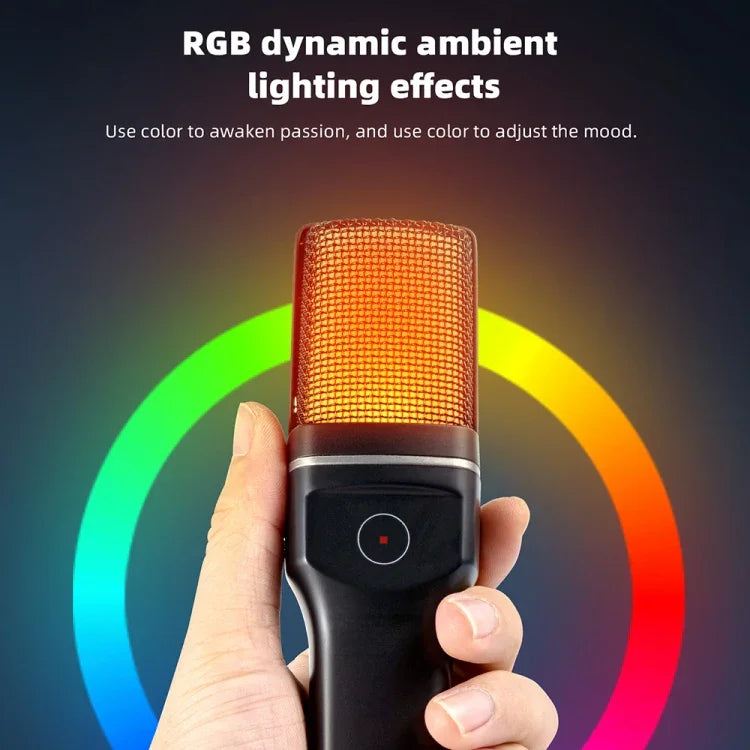 Yanmai Wireless Gaming Microphone with RGB Light - Mamofa Global Store