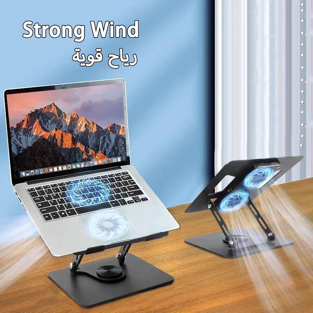 Laptop Stand with Dual Cooling Fan - Mamofa Global Store