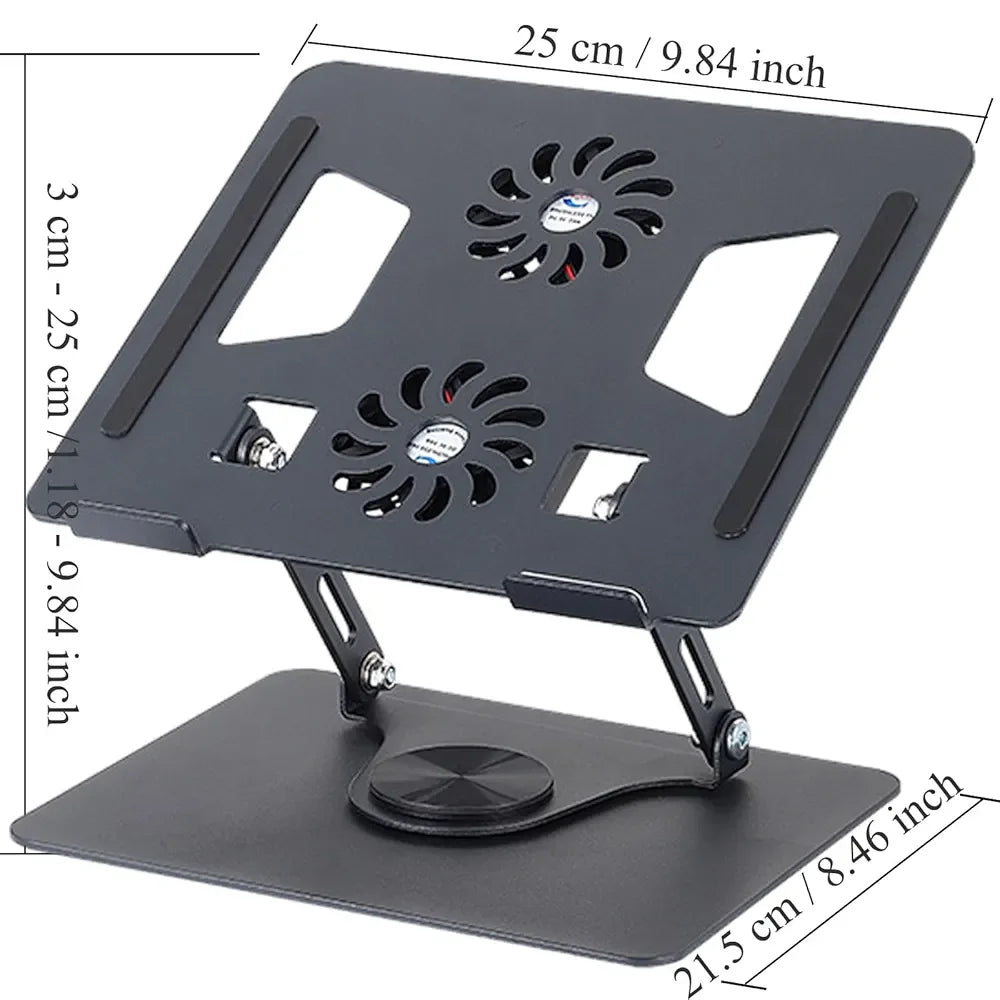 Laptop Stand with Dual Cooling Fan - Mamofa Global Store
