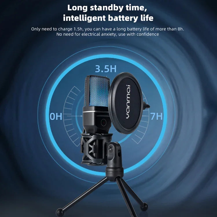 Yanmai Wireless Gaming Microphone with RGB Light - Mamofa Global Store