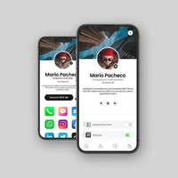 Digital business card app for entrepreneurs in Abu Dhabi, UAE with QR code and social media links