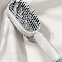Self-Cleaning Push Airbag Massage Comb | Anti-Static Hairbrush Scalp Massager
