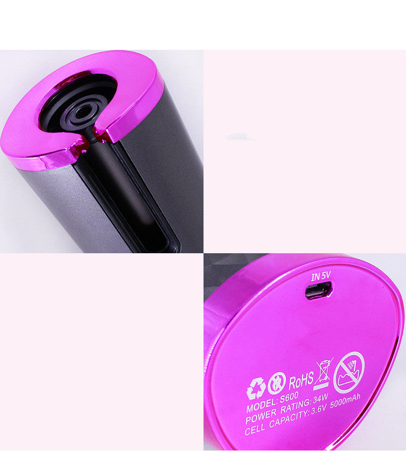 Rechargeable Automatic Hair Curler | Cordless Rotating Ceramic Waves Styler
