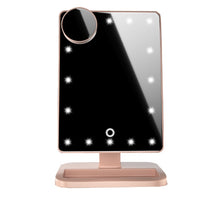 Touch Screen LED Makeup Mirror | Bluetooth Speaker & 10X Magnifying Vanity Mirror