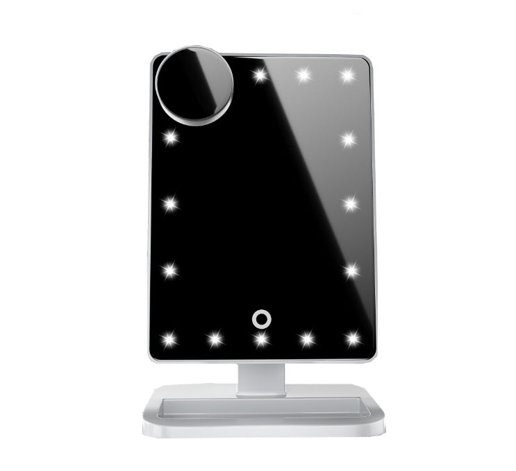 Touch Screen LED Makeup Mirror | Bluetooth Speaker & 10X Magnifying Vanity Mirror