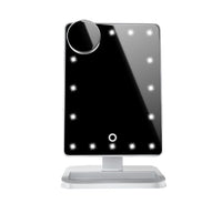 Touch Screen LED Makeup Mirror | Bluetooth Speaker & 10X Magnifying Vanity Mirror