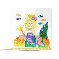 LED Acrylic Quick-Dry Message Board | Erasable Luminous DIY Drawing Night Light