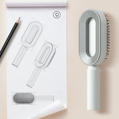 One-key Cleaning Hair Loss Airbag Massage Scalp Comb Anti-Static Hairbrush