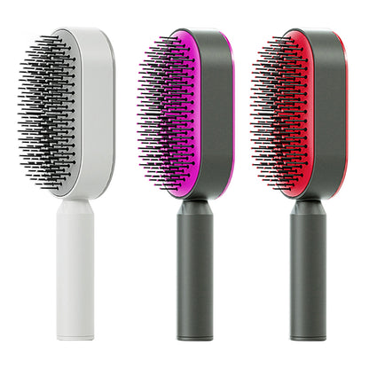 One-key Cleaning Hair Loss Airbag Massage Scalp Comb Anti-Static Hairbrush