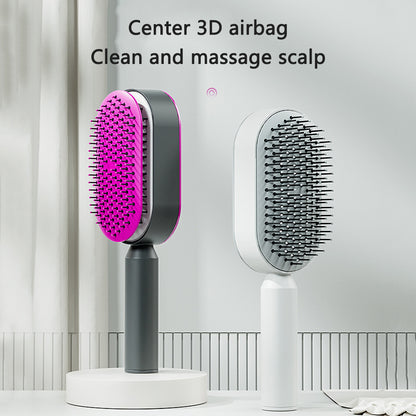 One-key Cleaning Hair Loss Airbag Massage Scalp Comb Anti-Static Hairbrush