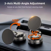 Magnetic 360° Car Phone Mount with Suction Cup