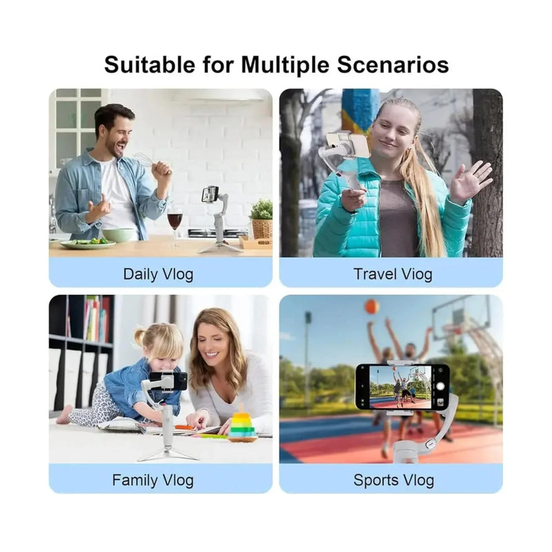 Versatile phone gimbal for daily, travel, family & sports vlogging – stable footage anywhere