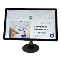 Alloy Phone & Tablet Stand, 4–13" Folding 360°