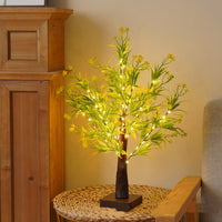 Aesthetic LED Green Leaf Tree Lamp | Fairy Light Bonsai Table Night Light