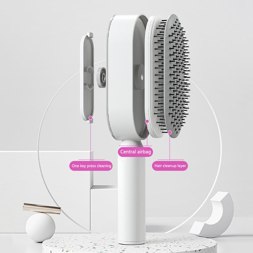 One-key Cleaning Hair Loss Airbag Massage Scalp Comb Anti-Static Hairbrush
