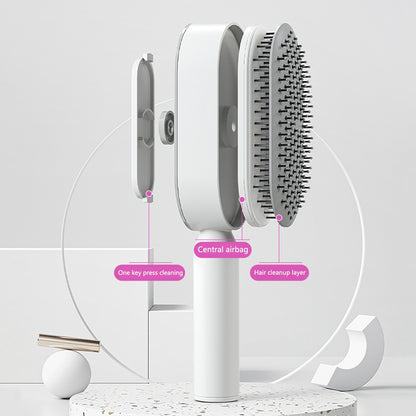 One-key Cleaning Hair Loss Airbag Massage Scalp Comb Anti-Static Hairbrush