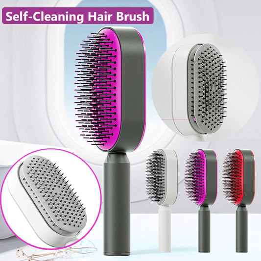 One-key Cleaning Hair Loss Airbag Massage Scalp Comb Anti-Static Hairbrush