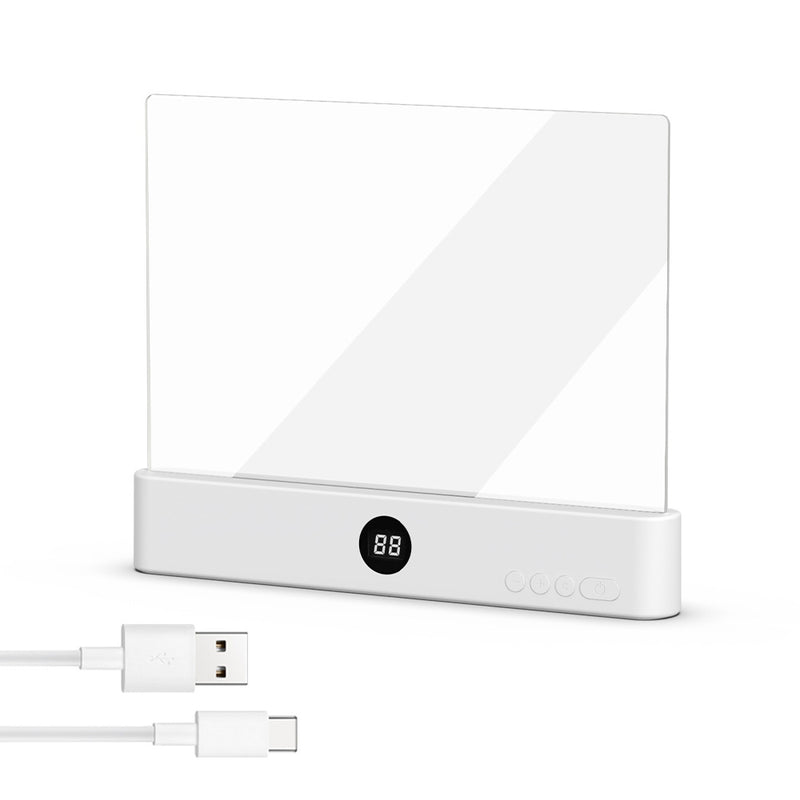 LED Flat Panel Book Reading Light | Rechargeable Portable Tablet Eye-Protection Lamp