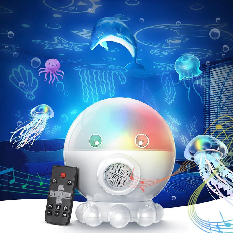 Octopus Jellyfish Starry Sky Projector | RGB Remote Control Music Night Light