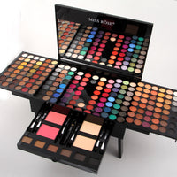 180-Color Piano Makeup Palette Box | Professional Eyeshadow, Contour & Blush Mega Set - Mamofa