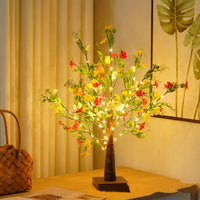 Aesthetic LED Green Leaf Tree Lamp | Fairy Light Bonsai Table Night Light