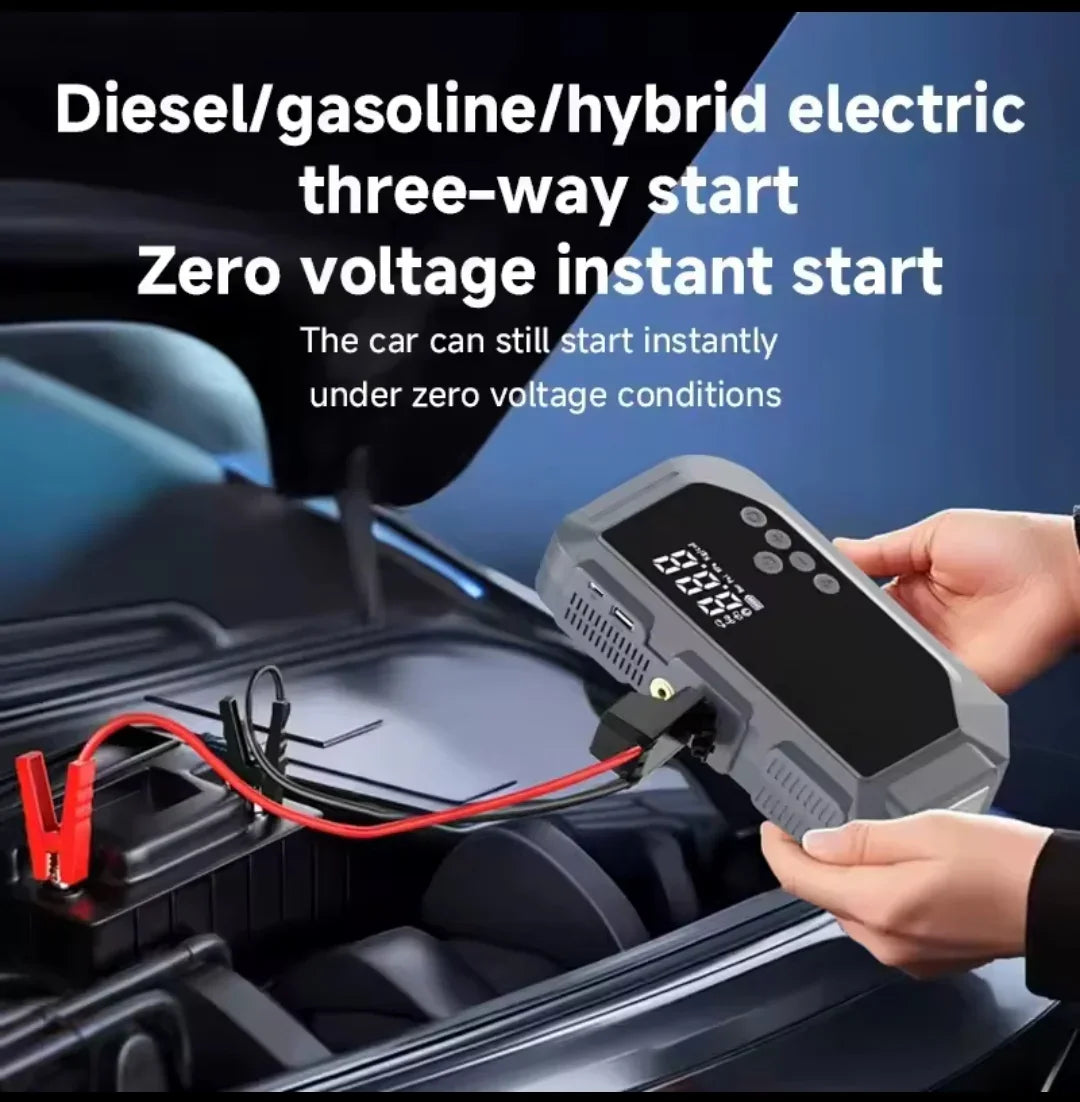 Portable Car Jump Starter with Air pump LED Light - Mamofa Global Store