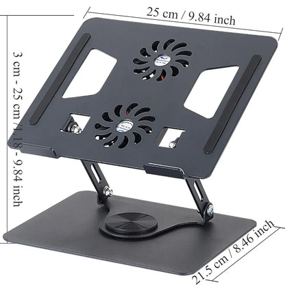 Laptop Stand with Dual Cooling Fan - Mamofa Global Store