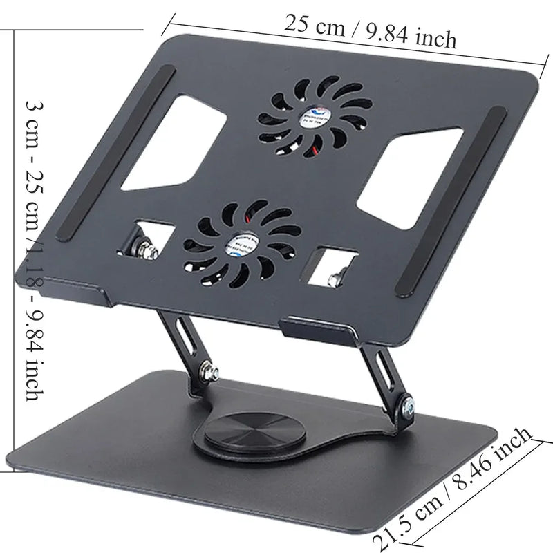 Laptop Stand with Dual Cooling Fan - Mamofa Global Store
