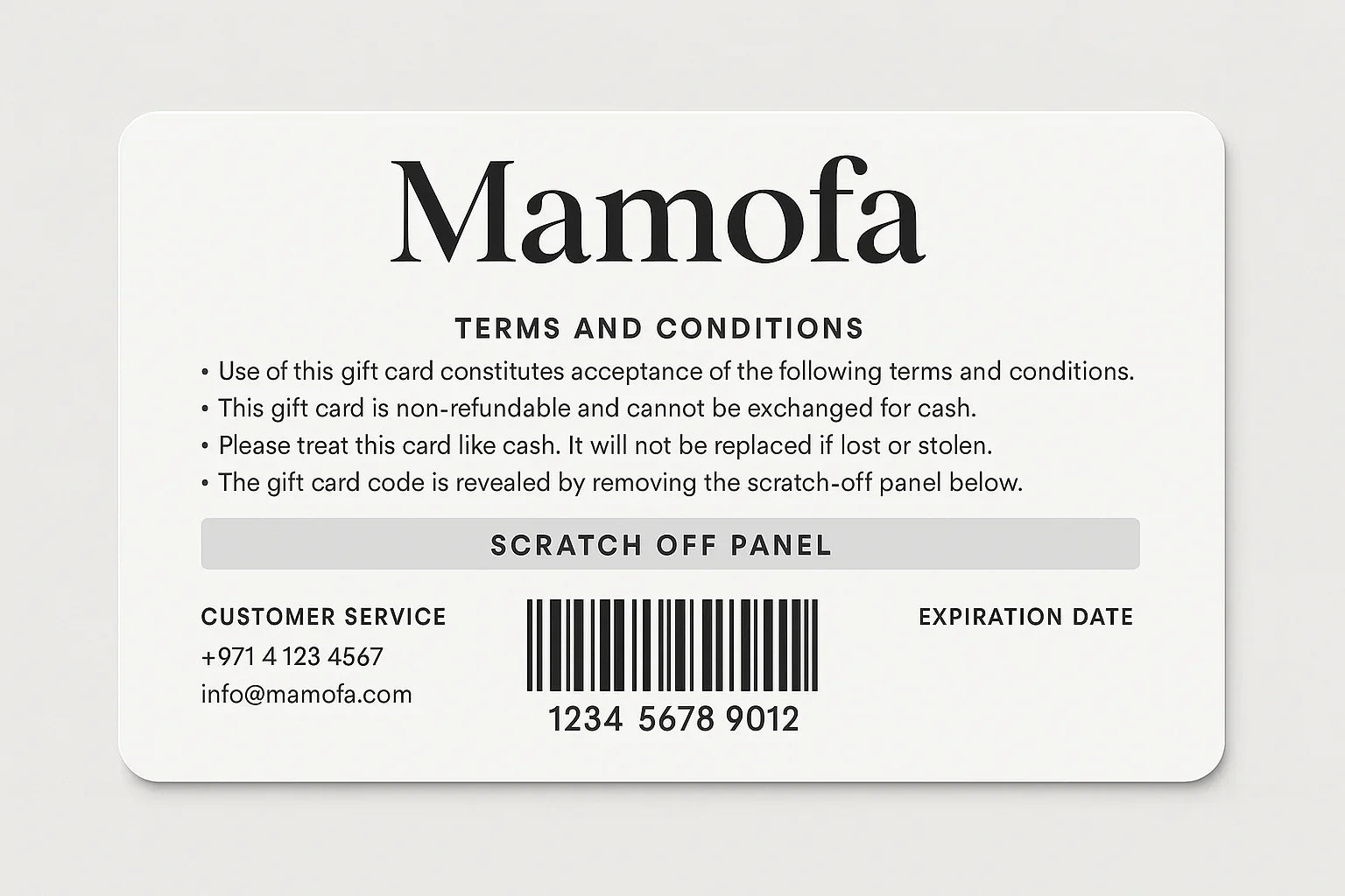 Mamofa Gift Card - Mamofa Global Store